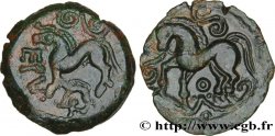 GALLIA - AULERCI EBUROVICES (Región d Evreux) Bronze EPV au cheval et au sanglier enseigne