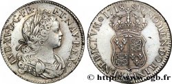 LOUIS XV  THE WELL-BELOVED  Écu de Navarre 1718 Paris XF/AU