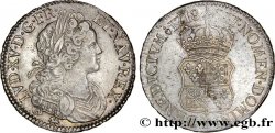 LOUIS XV THE WELL-BELOVED Écu de Navarre 1718 Nantes