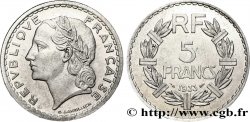 Essai de 5 francs Lavrillier, en aluminium, très lourd 1933 Paris Maz.- 