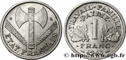 1 franc Francisque, légère 1943 Beaumont-Le-Roger F.223/4