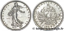 Essai de 5 francs Semeuse, argent, grand 5 1959  F.340/1