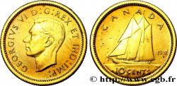 CANADA - GEORGES VI Épreuve de 1 cent en laiton 1937 
