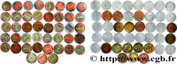 LES TIMBRES-MONNAIE Lot de 43 Timbres-Monnaies variés lot