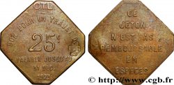 TRANSPORTS (TRAINS, BUS, TRAMWAYS, BATEAUX...) 25 Centimes - Trajet O.T.L (Omnibus Tramways de Lyon) Lyon