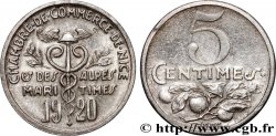 CHAMBRES DE COMMERCE 5 Centimes Chambre de commerce de Nice & Alpes maritimes (argent) Nice