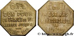 TRANSPORTS (TRAINS, BUS, TRAMWAYS, BATEAUX...) 10 Centimes - Trajet O.T.L (Omnibus Tramways de Lyon) Lyon