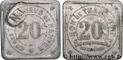 COMPAGNIE DES TRAMWAYS DE NANTES 20 Centimes Compagnie de Tramways de Nantes Nantes