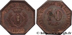 CHAMBRE SYNDICALE DES COMMERCANTS ESSAI 10 Centimes Perpignan