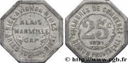 CHAMBRES DE COMMERCE REGION PROVENCALE 25 Centimes Alais, Arles, Avignon, Digne, Gap, Marseille, Nice, Nimes, Toulon