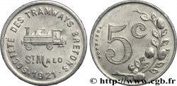 SOCIETE DES TRAMWAYS BRETONS 5 Centimes Saint-Malo