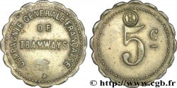 COMPAGNIE GENERALE FRANCAISE DE TRAMWAYS 5 Centimes Le Havre
