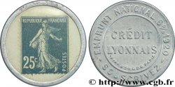 CREDIT LYONNAIS Timbre 25 Centimes Paris