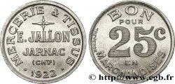MERCERIE & TISSUS E. JALLON 25 Centimes Jarnac