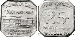 TRANSPORTS EN COMMUN REGION PARISIENNE 25 Centimes Paris
