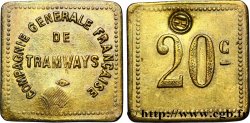 COMPAGNIE GENERALE FRANCAISE DE TRAMWAYS 20 Centimes Le Havre