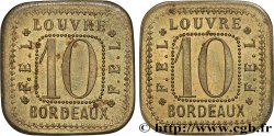 LOUVRE, F.E.L 10 CENTIMES BORDEAUX