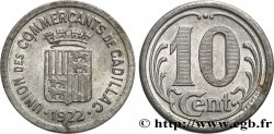 UNION DES COMMERCANTS DE CADILLAC 10 Centimes Cadillac