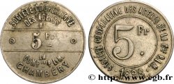 SOCIETE COOPERATIVE DES AGENTS DE LA COMPAGNIE P.L.M. 5 FRANCS Chambery