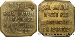O.T.L. (La compagnie des Omnibus et Tramways de Lyon) 20 Centimes Lyon