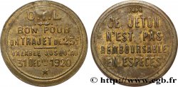 O.T.L. (La compagnie des Omnibus et Tramways de Lyon) 25 Centimes Lyon