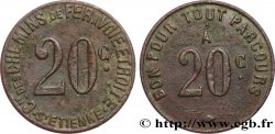 COMPAGNIE DES CHEMINS DE FER A VOIE ETROITE 20 Centimes Saint-Etienne