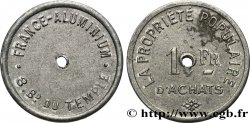 FRANCE-ALUMINIUM 1 Franc Paris