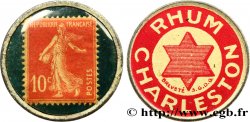 RHUM CHARLESTON Timbre 10 Centimes Paris