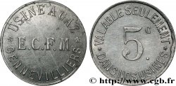 USINE A GAZ / E.C.F.M 5 Centimes E.C.F.M Gennevilliers
