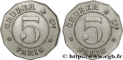CAFES BRASSERIES ET RESTAURANTS 5 Centimes - Grüber & cie Paris