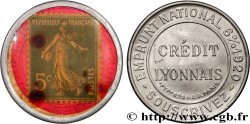 CREDIT LYONNAIS Timbre 5 Centimes Crédit Lyonnais Paris