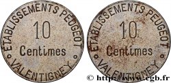 ENTREPRISES, INDUSTRIES ET COMMERCES DIVERS 10 Centimes Établissement Peugeot Valentigney