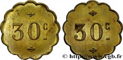 MONNAIE DE NÉCESSITÉ DIVERSES NON ATTRIBUES 30 Centimes