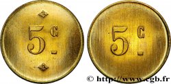 MONNAIE DE NÉCESSITÉ DIVERSES NON ATTRIBUES 5 Centimes