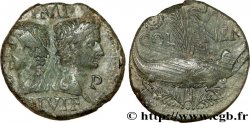 NEMAUSUS - NÎMES - AUGUSTE et AGRIPPA Dupondius