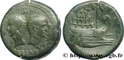 GALLIEN - VIENNA - IULIUS CAESAR und OCTAVIANUS Dupondius, (GB, Æ 30)