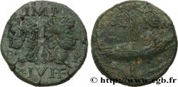 NEMAUSUS - NIMES - AUGUSTUS and AGRIPPA Dupondius COL NEM (as)