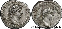 NERO and CLAUDIUS Didrachme AU