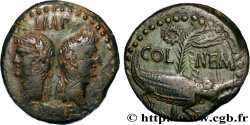 AUGUSTE et AGRIPPA Dupondius COL NEM (as)