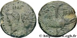 AUGUSTUS and AGRIPPA Dupondius COL NEM (as)