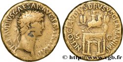 CLAUDIUS and NERO DRUSUS Sesterce