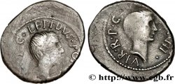 LEPIDUS AND OCTAVIAN Denier