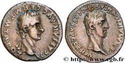 CALIGULA and GERMANICUS Denier AU