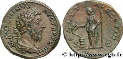 MARCUS AURELIUS Sesterce MS/AU