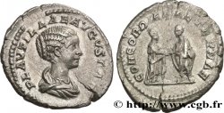 PLAUTILLA and CARACALLA Denier AU/XF