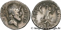 SEXTUS POMPEIUS Denier AU