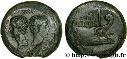 VIENNA - VIENNE - JULES CÉSAR et OCTAVE Dupondius à la galère