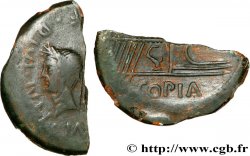 LUGDUNUM - LYONS - IULIUS CAESAR und OCTAVIANUS Dupondius