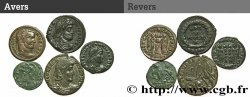 LOTES Lots de 5 monnaies du IVe siècle