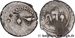 MARCUS ANTONIUS AND LEPIDUS Denier XF/VF